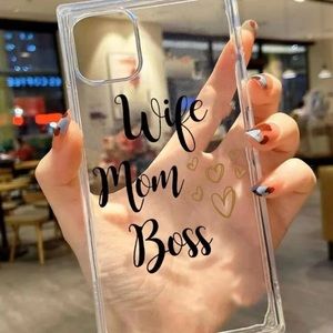 New iPhone 12 Pro “mom, wife, boss” case.
